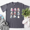 Ghost Reading Comfort Colors Shirt – Spooky Book Lover Halloween Tee by Adorb Custom Tees