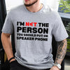 Speaker Phone Unisex T-Shirt – Funny Talk Loud Tee by Adorb Custom Tees
