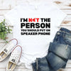 Speaker Phone Unisex T-Shirt – Funny Talk Loud Tee by Adorb Custom Tees