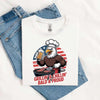 Grillin’ & Chillin’, Bald & Proud T-Shirt – Patriotic Bald Eagle BBQ Vintage Tee by Adorb Custom Tees