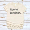 Growth Definition Graphic Tee – Unisex Uplifting Message T-Shirt by Adorb Custom Tees