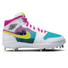 "South Beach" Jordan 1 Retro Cleats by Stadium Custom Kicks