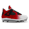 "Southside" Jordan 4 Retro MCS Cleats by Stadium Custom Kicks