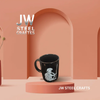 Spartan Warrior Mug | Black Ceramic Coffee Cup | JW SteelCrafts by JW SteelCrafts