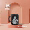 Spartan Warrior Mug | Black Ceramic Coffee Cup | JW SteelCrafts by JW SteelCrafts