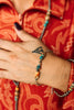 Spiny Oyster Turquoise Beaded Chain Bracelet by Wild Junkie