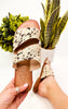 Spirited Sandals in Black and White