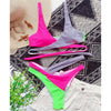 Splicing Bikini Female Swimsuit Two Piece Bikini Swimsuit for Women High Waist Crisscross Halter Wrap Bathing Suits with Bikini Bottom Women Swimwear Two-piece Bikini set Asymmetric Mid Waist Bather Bathing Suit Swim by Stevvex