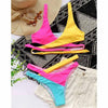 Splicing Bikini Female Swimsuit Two Piece Bikini Swimsuit for Women High Waist Crisscross Halter Wrap Bathing Suits with Bikini Bottom Women Swimwear Two-piece Bikini set Asymmetric Mid Waist Bather Bathing Suit Swim by Stevvex