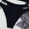 Sport Solid Color Athletic Bikinis Set Women's Two Piece Swimsuits Tie Knot Padded Push Up Modern Bikini Sets Women High Waist Swimsuit Rope Bow Bikini Set With Long Sleeves Bathing Suits by Stevvex