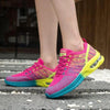 Sport Womans Athletic Sneakers Running Shoes Breathable Hollow Lace-Up Women Fashion Sneakers Lightweight Breathable Walking Shoes Non Slip Athletic Fashion Sneakers by Stevvex