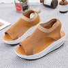 Sport Women's Comfortable Footwear Summer Platform Sandals Shoes Female Slip On Peep Toe Knitted Footwear Summer Sandals Women Shoes Female Slip On Elegant Sneakers by Stevvex