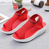 Sport Women's Comfortable Footwear Summer Platform Sandals Shoes Female Slip On Peep Toe Knitted Footwear Summer Sandals Women Shoes Female Slip On Elegant Sneakers by Stevvex