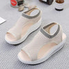 Sport Women's Comfortable Footwear Summer Platform Sandals Shoes Female Slip On Peep Toe Knitted Footwear Summer Sandals Women Shoes Female Slip On Elegant Sneakers by Stevvex