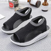 Sport Women's Comfortable Footwear Summer Platform Sandals Shoes Female Slip On Peep Toe Knitted Footwear Summer Sandals Women Shoes Female Slip On Elegant Sneakers by Stevvex