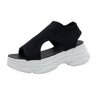 Sport Women's Comfortable Footwear Summer Platform Sandals Shoes Female Slip On Peep Toe Knitted Footwear Summer Sandals Women Shoes Female Slip On Elegant Sneakers by Stevvex