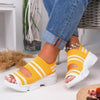 Sport Women's Comfortable Footwear Summer Platform Sandals Shoes Female Slip On Peep Toe Knitted Footwear Summer Sandals Women Shoes Female Slip On Elegant Sneakers by Stevvex