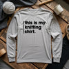 Everyday Knitting Long Sleeve T-shirt by YarnMerch