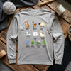 Flora Fauna Fiber Long Sleeve T-shirt by YarnMerch