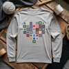 Granny Squares Heart Long Sleeve T-shirt by YarnMerch