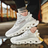 Spring Breathable Men's Sneakers Mesh Casual Shoes Blade Design Tenis Sneakers Summer White Outdoor Running Tennis Blade Sneakers Sport Fashion Comfortable Casual Gym Sneakers by Stevvex