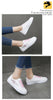 Spring Fashion Breathble Women Sneakers Leather Platform Shoes Women Lace Up Casual Shoes White Fashion Sneakers White PU Leather Platform Sneaker For Women Lace Up Walking Sneakers by Stevvex