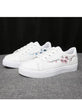 Spring Fashion Breathble Women Sneakers Leather Platform Shoes Women Lace Up Casual Shoes White Fashion Sneakers White PU Leather Platform Sneaker For Women Lace Up Walking Sneakers by Stevvex