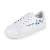 Spring Fashion Breathble Women Sneakers Leather Platform Shoes Women Lace Up Casual Shoes White Fashion Sneakers White PU Leather Platform Sneaker For Women Lace Up Walking Sneakers by Stevvex