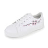 Spring Fashion Breathble Women Sneakers Leather Platform Shoes Women Lace Up Casual Shoes White Fashion Sneakers White PU Leather Platform Sneaker For Women Lace Up Walking Sneakers by Stevvex