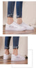 Spring Fashion Breathble Women Sneakers Leather Platform Shoes Women Lace Up Casual Shoes White Fashion Sneakers White PU Leather Platform Sneaker For Women Lace Up Walking Sneakers by Stevvex