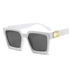 Square Sunglasses For Women Luxury Women Eyeglasses Sunglasses Square Metal Punk Rock Hip hop Glasses Men Women High Quality Designer Sunglasses For Men New Decent Design by Stevvex