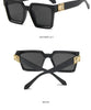 Square Sunglasses For Women Luxury Women Eyeglasses Sunglasses Square Metal Punk Rock Hip hop Glasses Men Women High Quality Designer Sunglasses For Men New Decent Design by Stevvex