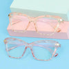 Square Women Reading Glasses Frame Crystal Multi-section Optical Computer Glasses Square Design Reading Glasses For Women Light Blocking Computer Reader Glasses For Men And Women by Stevvex