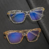 Square Women Reading Glasses Frame Crystal Multi-section Optical Computer Glasses Square Design Reading Glasses For Women Light Blocking Computer Reader Glasses For Men And Women by Stevvex