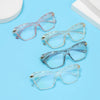 Square Women Reading Glasses Frame Crystal Multi-section Optical Computer Glasses Square Design Reading Glasses For Women Light Blocking Computer Reader Glasses For Men And Women by Stevvex
