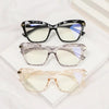 Square Women Reading Glasses Frame Crystal Multi-section Optical Computer Glasses Square Design Reading Glasses For Women Light Blocking Computer Reader Glasses For Men And Women by Stevvex