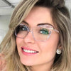 Square Women Reading Glasses Frame Crystal Multi-section Optical Computer Glasses Square Design Reading Glasses For Women Light Blocking Computer Reader Glasses For Men And Women by Stevvex