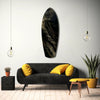 Golden Waves Glass Wall Art by Insigneart USA