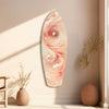 Pinky Swirl Glass Wall Art by Insigneart USA
