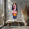 Supergirl Glass Wall Art by Insigneart USA