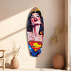 Supergirl Glass Wall Art by Insigneart USA