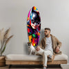 Shadowed Vigilante Glass Wall Art by Insigneart USA