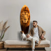 Mr Lion Glass Wall Art by Insigneart USA