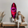 Colorful Lips V5 Glass Wall Art by Insigneart USA