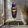 Colorful Lips V15 Glass Wall Art by Insigneart USA