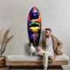 Colorful Lips V15 Glass Wall Art by Insigneart USA