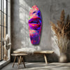 Colorful Lips V17 Glass Wall Art by Insigneart USA
