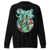 MERCHMOMENT Ghost - Statue of Liberty Jumbo Print Sweatshirt [Apparel] by Rock Band Apparel