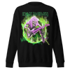 MERCHMOMENT Iron Maiden Green Guitar Jumbo Print Sweatshirt [Apparel] by Rock Band Apparel