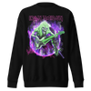 MERCHMOMENT Iron Maiden Purple Guitar Jumbo Print Sweatshirt [Apparel] by Rock Band Apparel